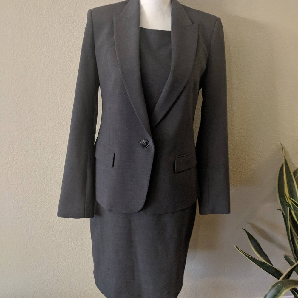 Theory Dark Grey Dress Suit Size 10